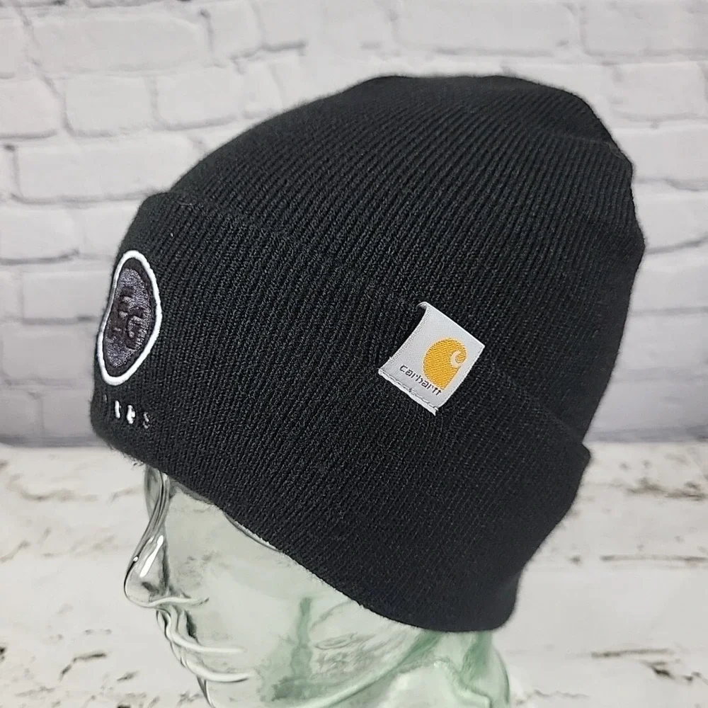 Carhartt SEG 104597 Beanie Hat Unisex One Size Black Warm Winter Ski Cap